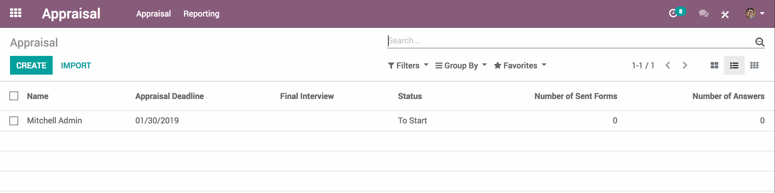 Odoo CRM Dashboard